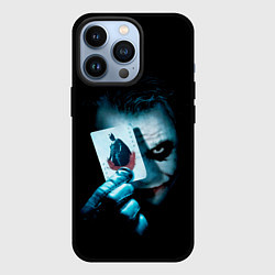 Чехол для iPhone 13 Pro Джокер с картой Темный рыцарь, цвет: 3D-черный