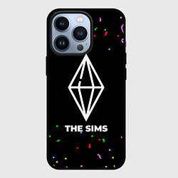 Чехол для iPhone 13 Pro The Sims конфети, цвет: 3D-черный