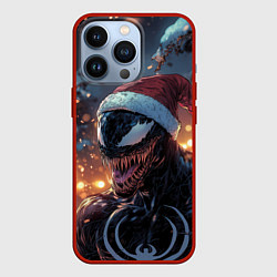 Чехол для iPhone 13 Pro Веном новогодний, цвет: 3D-красный