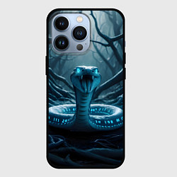 Чехол для iPhone 13 Pro Цифровая змея, цвет: 3D-черный
