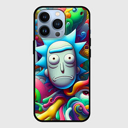 Чехол для iPhone 13 Pro Рик Санчес - граффити, цвет: 3D-черный