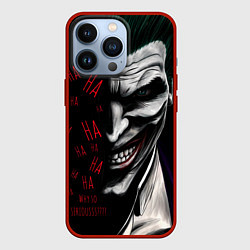 Чехол для iPhone 13 Pro Joker in the dark, цвет: 3D-красный
