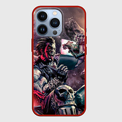 Чехол для iPhone 13 Pro Лобо, цвет: 3D-красный