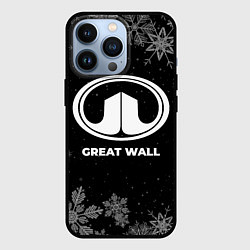 Чехол для iPhone 13 Pro Снежный Great Wall, цвет: 3D-черный