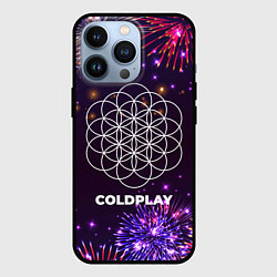 Чехол для iPhone 13 Pro Праздничный Coldplay, цвет: 3D-черный