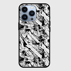 Чехол для iPhone 13 Pro Гранж текстура отпечатки краски, цвет: 3D-черный
