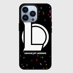 Чехол для iPhone 13 Pro League of Legends конфети, цвет: 3D-черный