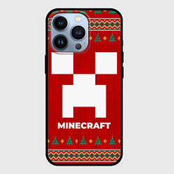 Чехол iPhone 13 Pro Minecraft new year