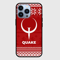 Чехол для iPhone 13 Pro Новогодний Quake, цвет: 3D-черный