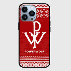 Чехол для iPhone 13 Pro Новогодний Powerwolf, цвет: 3D-черный