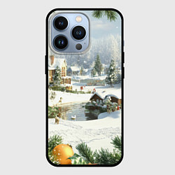 Чехол для iPhone 13 Pro Рождественская атмосфсра, цвет: 3D-черный