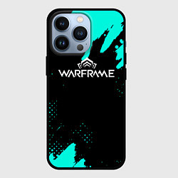 Чехол для iPhone 13 Pro Warframe краски голубые, цвет: 3D-черный