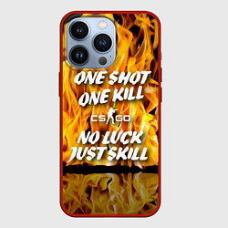 Чехол для iPhone 13 Pro Counter Strike - motto flame, цвет: 3D-красный