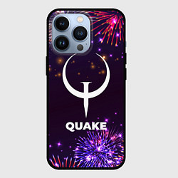 Чехол для iPhone 13 Pro Праздничный Quake, цвет: 3D-черный