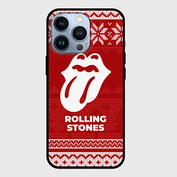 Чехол для iPhone 13 Pro Новогодний Rolling Stones, цвет: 3D-черный