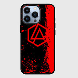 Чехол для iPhone 13 Pro Linkin park краски всплеск текстура, цвет: 3D-черный