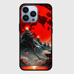 Чехол для iPhone 13 Pro Японская черная гора, цвет: 3D-черный