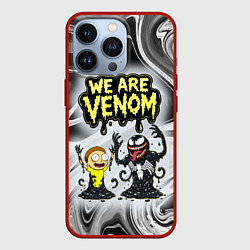 Чехол для iPhone 13 Pro We are Venom - Morty, цвет: 3D-красный