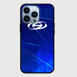 Чехол для iPhone 13 Pro Ateez blue poly, цвет: 3D-черный