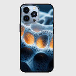 Чехол для iPhone 13 Pro Объемные соты, цвет: 3D-черный