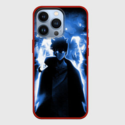 Чехол для iPhone 13 Pro Поднятие уровня в одиночку - магистр теней, цвет: 3D-красный
