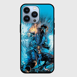 Чехол для iPhone 13 Pro Mortal Kombat - Sub-Zero, цвет: 3D-черный