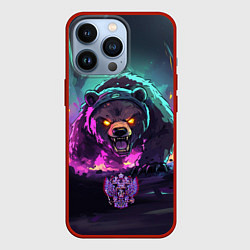 Чехол iPhone 13 Pro Атакующий русский медведь