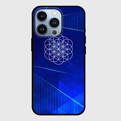 Чехол для iPhone 13 Pro Coldplay blue poly, цвет: 3D-черный