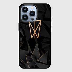 Чехол для iPhone 13 Pro Within Temptation golden poly, цвет: 3D-черный