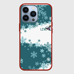 Чехол для iPhone 13 Pro Сноуборд это жизнь, цвет: 3D-красный
