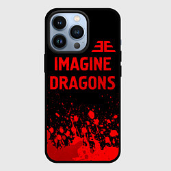 Чехол для iPhone 13 Pro Imagine Dragons - red gradient посередине, цвет: 3D-черный
