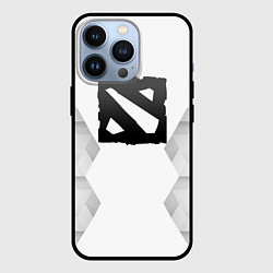 Чехол для iPhone 13 Pro Dota white poly, цвет: 3D-черный