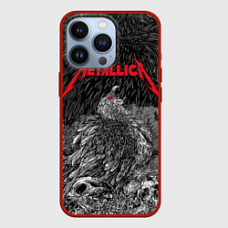 Чехол для iPhone 13 Pro Metallica - scavenger on the skull, цвет: 3D-красный