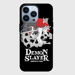 Чехол для iPhone 13 Pro Кокушибо Тсугикуни демон, цвет: 3D-черный