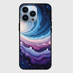 Чехол для iPhone 13 Pro Космическая волна, цвет: 3D-черный