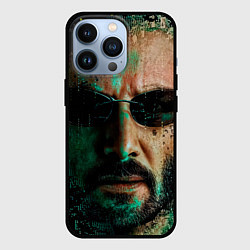 Чехол для iPhone 13 Pro Matrix - Keanu Reeves, цвет: 3D-черный