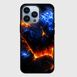 Чехол для iPhone 13 Pro Лада и лед в разломе плит, цвет: 3D-черный