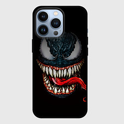 Чехол для iPhone 13 Pro Веном зубастый, цвет: 3D-черный