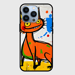 Чехол для iPhone 13 Pro Смешные зверята, цвет: 3D-черный
