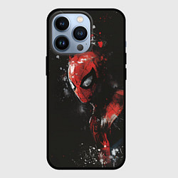 Чехол для iPhone 13 Pro Человек-паук динамика красок, цвет: 3D-черный
