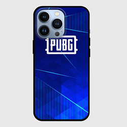 Чехол для iPhone 13 Pro PUBG blue poly, цвет: 3D-черный