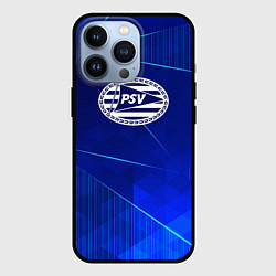 Чехол для iPhone 13 Pro PSV blue poly, цвет: 3D-черный