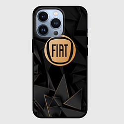 Чехол для iPhone 13 Pro Fiat golden poly, цвет: 3D-черный