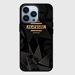 Чехол для iPhone 13 Pro Haval golden poly, цвет: 3D-черный