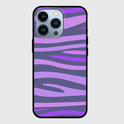 Чехол для iPhone 13 Pro Лавандовые волны, цвет: 3D-черный