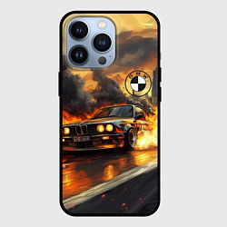 Чехол для iPhone 13 Pro ВМБ в огне на скорости, цвет: 3D-черный