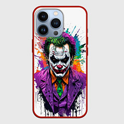 Чехол для iPhone 13 Pro Джокер с галстуком, цвет: 3D-красный