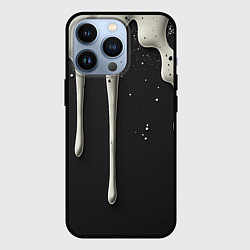 Чехол iPhone 13 Pro Белая слизь текстура