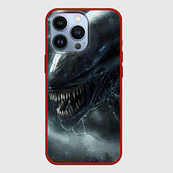 Чехол для iPhone 13 Pro Чужой с открытой пастью, цвет: 3D-красный