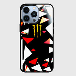 Чехол iPhone 13 Pro Monster energy геометрия